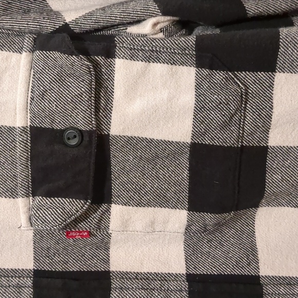 Levi's Men's Relaxed Fit Buffalo Plaid Flannel Size Large - Picture 3 of 13